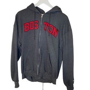 Champion Boston Hoodie Zip Up | Size L